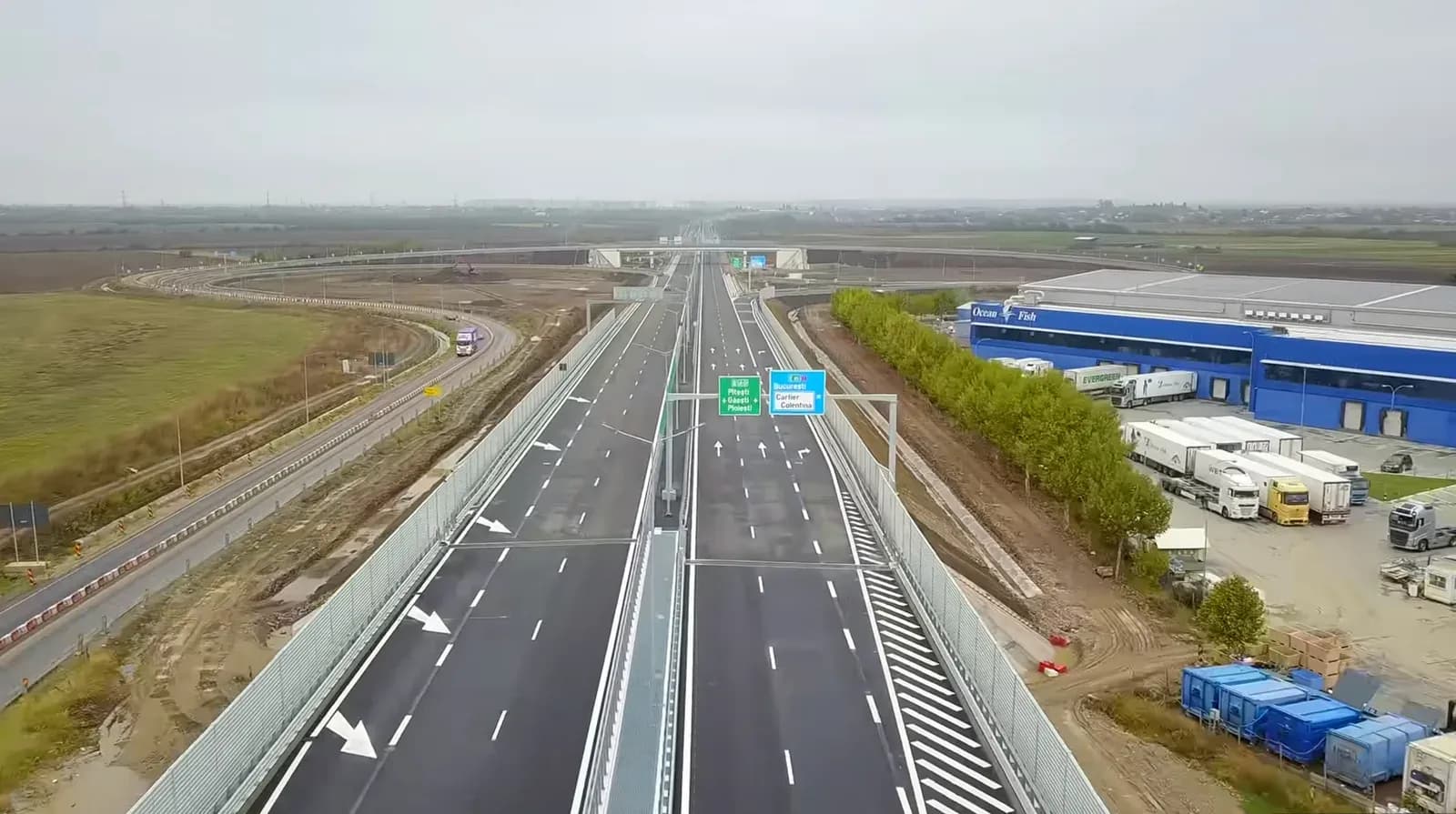 Traficul este deschis pe încă 13 kilometri din Autostrada Bucureștiului, între Afumați și Pantelimon